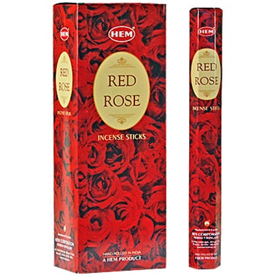 Hem Red Rose Incense (Hex)